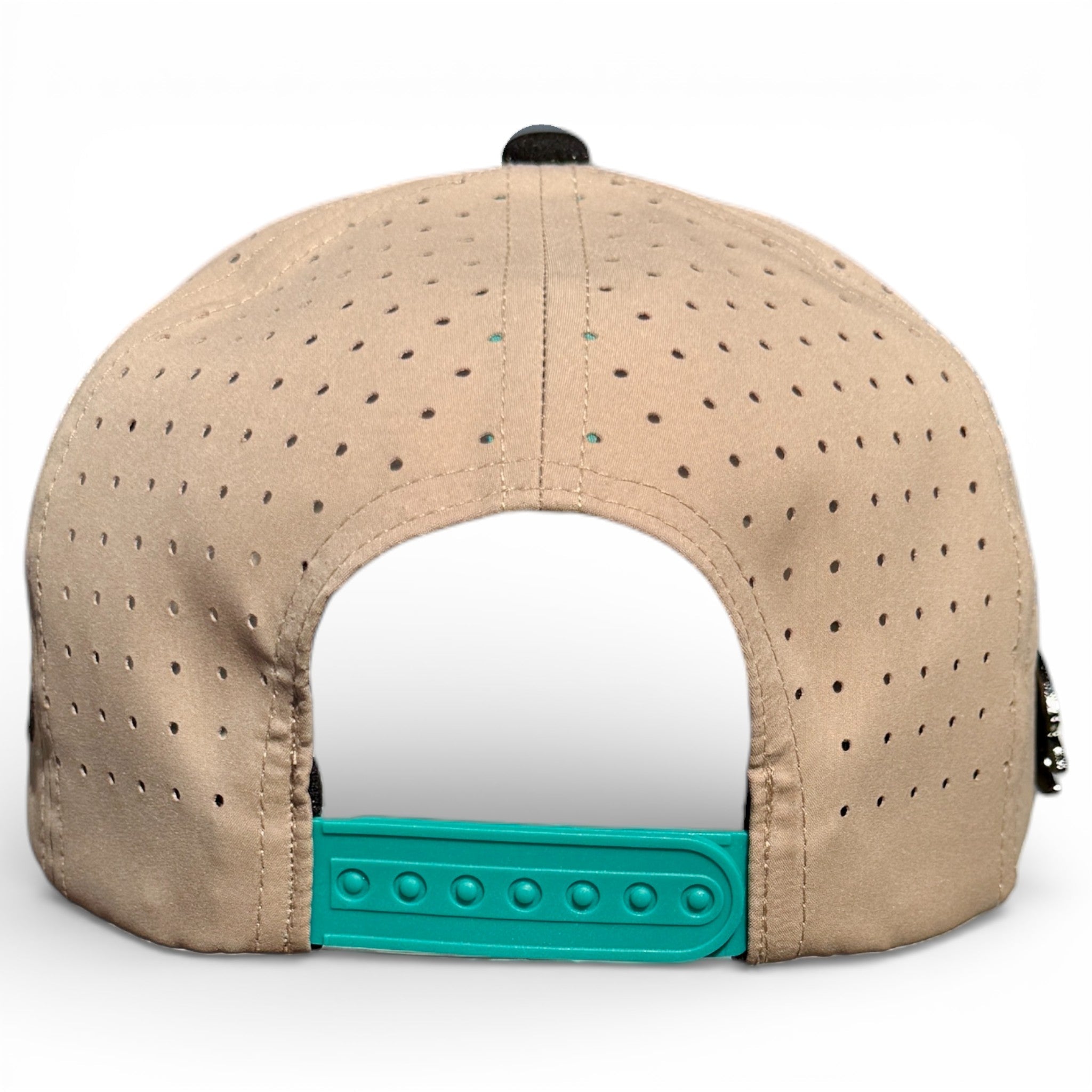 Salty Turtle Golf Hat | Snapback Cap | Built-in Magnetic Ball Marker Holder + Marker Included | Adjustable | One Size - Black Girl Golf