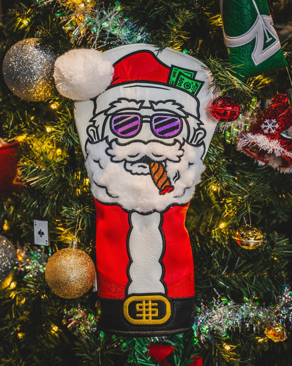 Santa Degenerate - Driver Cover - Black Girl Golf