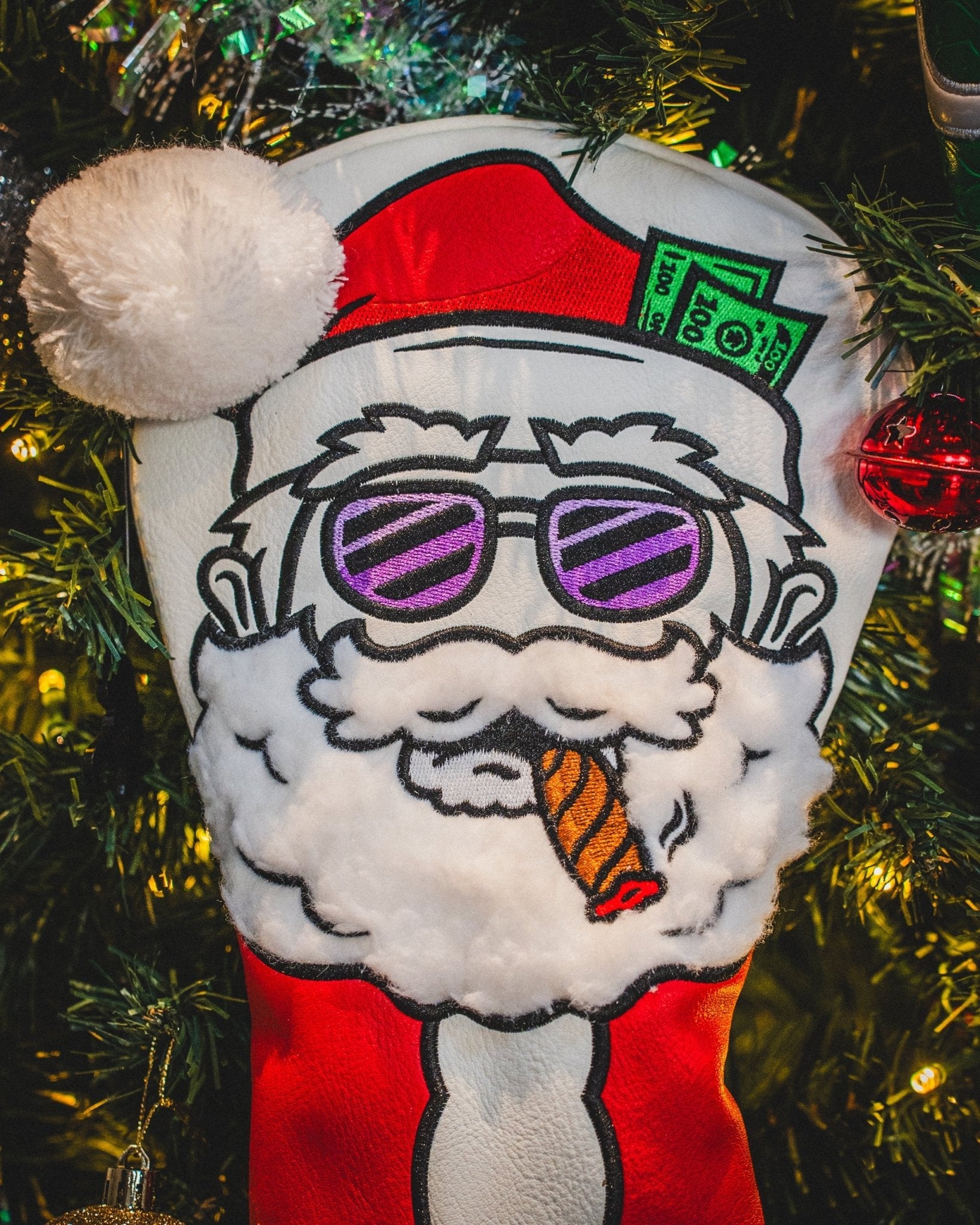 Santa Degenerate - Driver Cover - Black Girl Golf