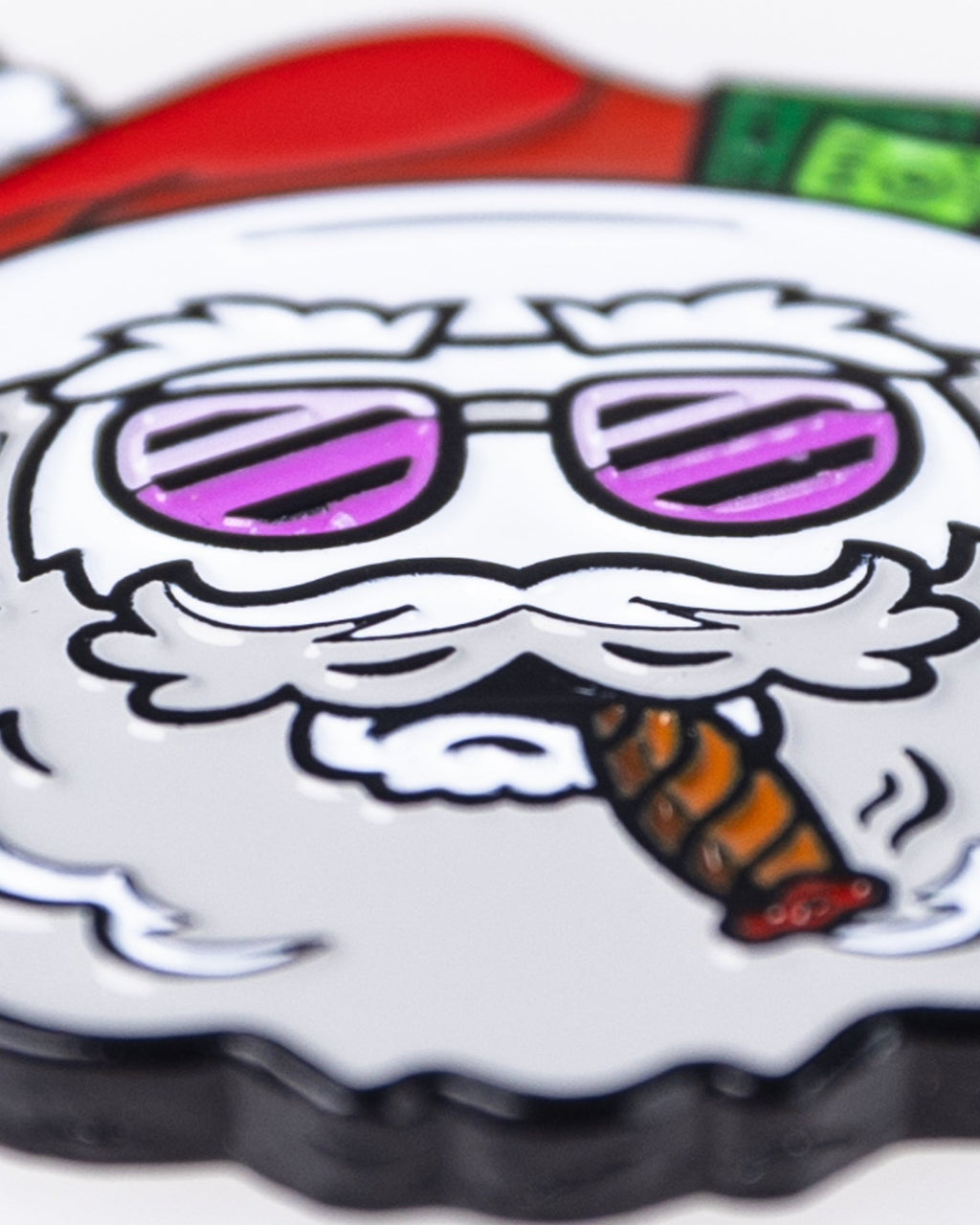 Santa the Degenerate Ball Marker - Black Girl Golf