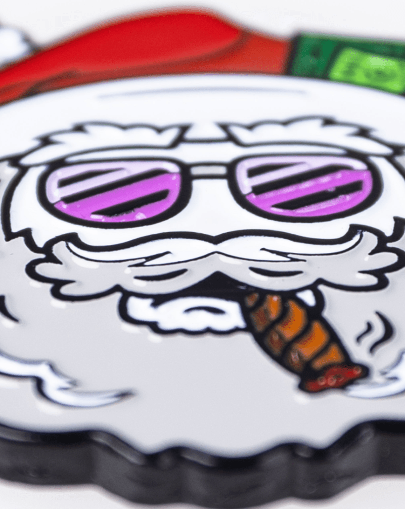 Santa the Degenerate Ball Marker - Black Girl Golf