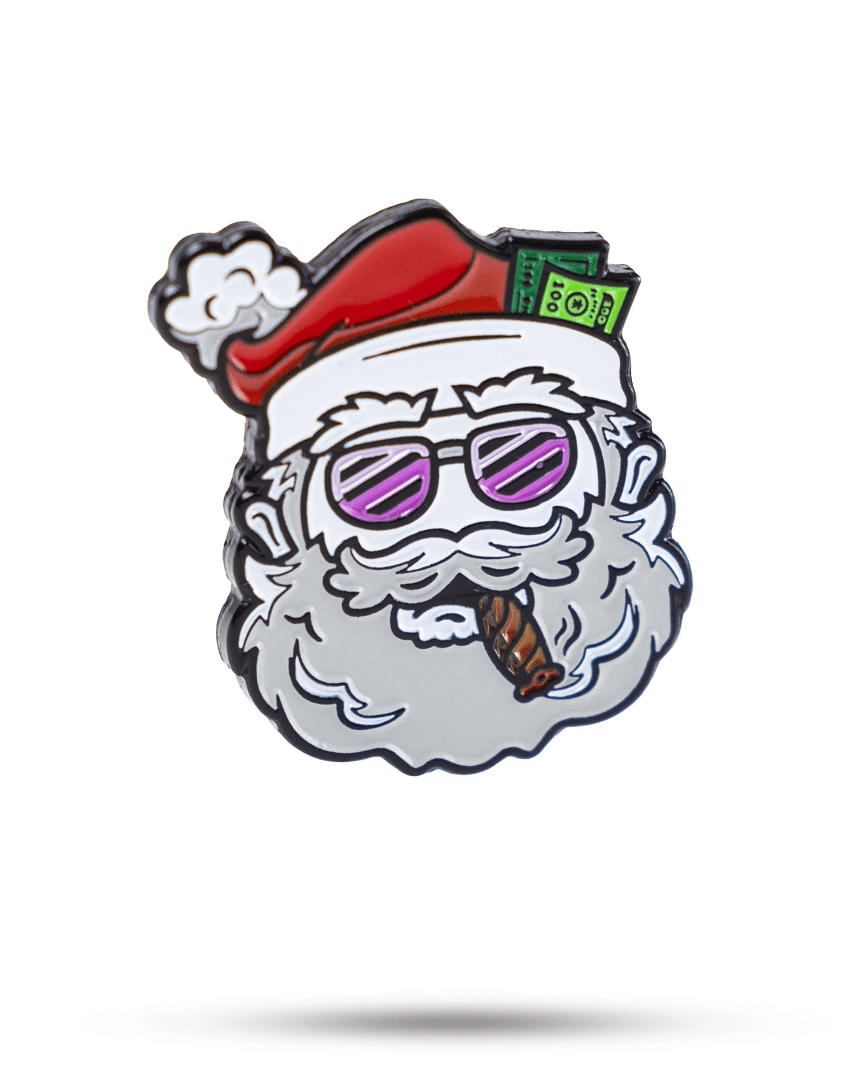 Santa the Degenerate Ball Marker - Black Girl Golf