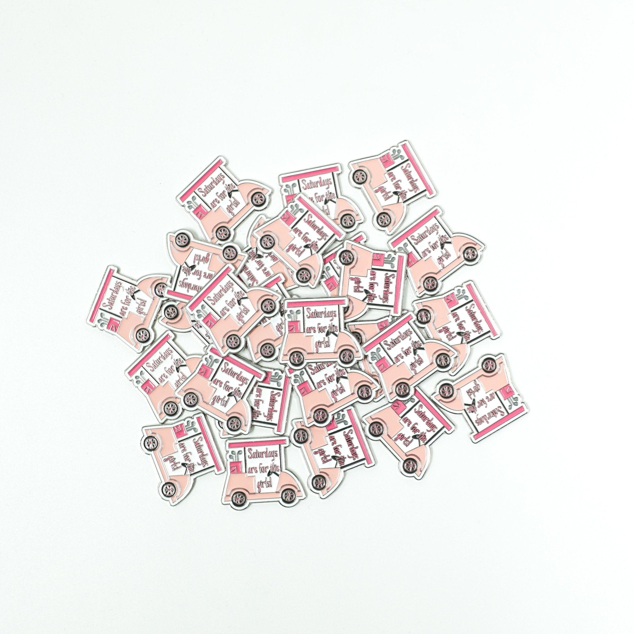 Saturdays Are for the Girls - Ball Marker - Black Girl Golf
