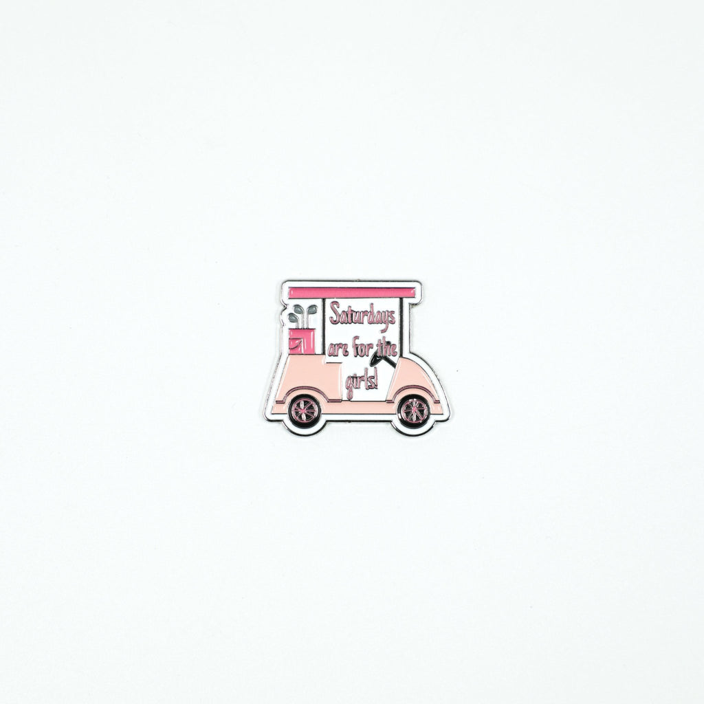 Saturdays Are for the Girls - Ball Marker - Black Girl Golf