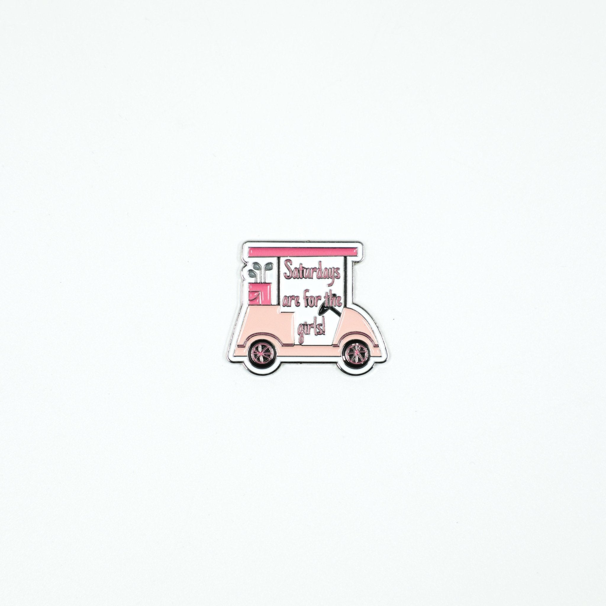 Saturdays Are for the Girls - Ball Marker - Black Girl Golf