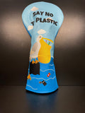 Say No To Plastic Headcover - Black Girl Golf