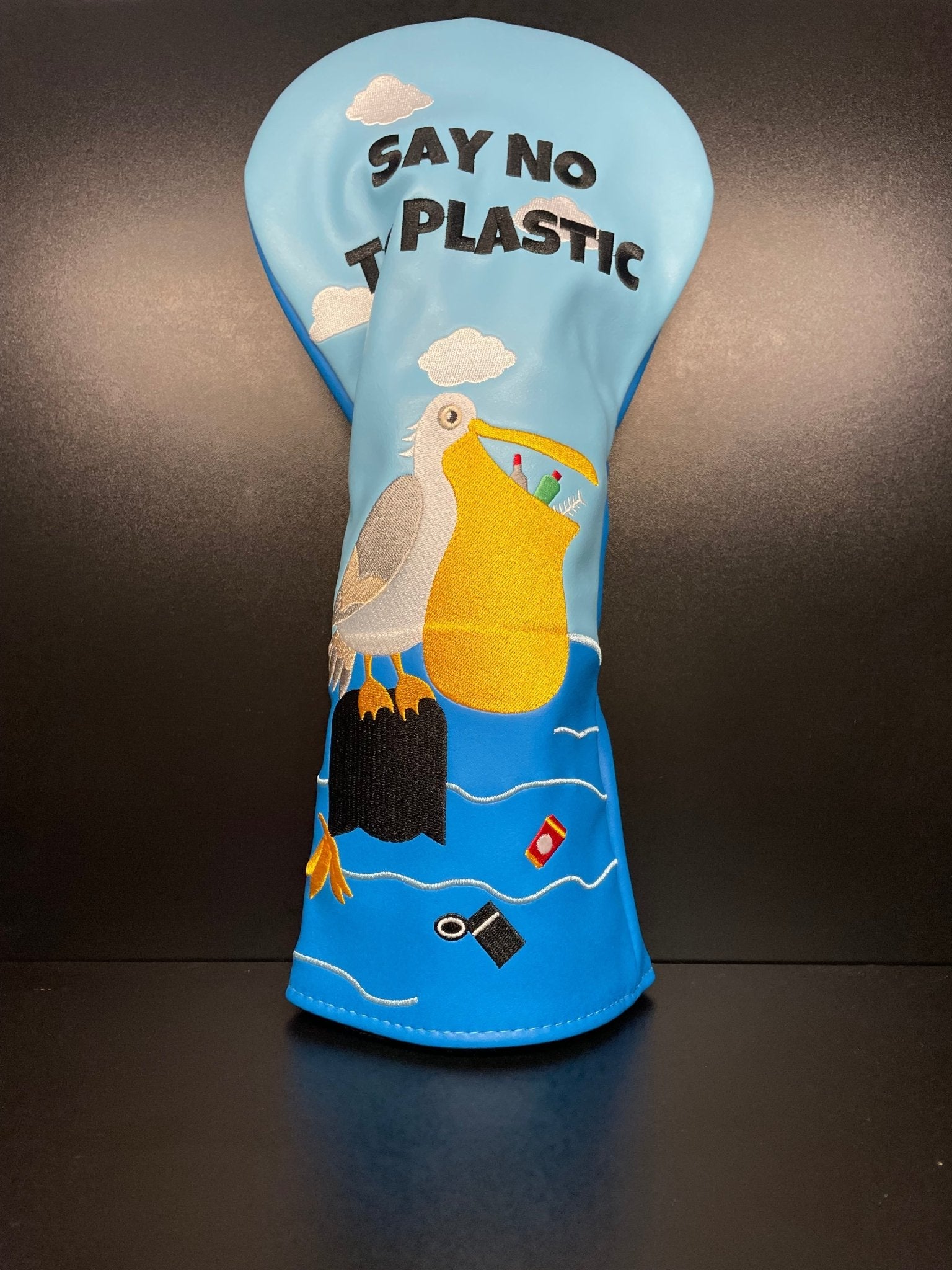 Say No To Plastic Headcover - Black Girl Golf