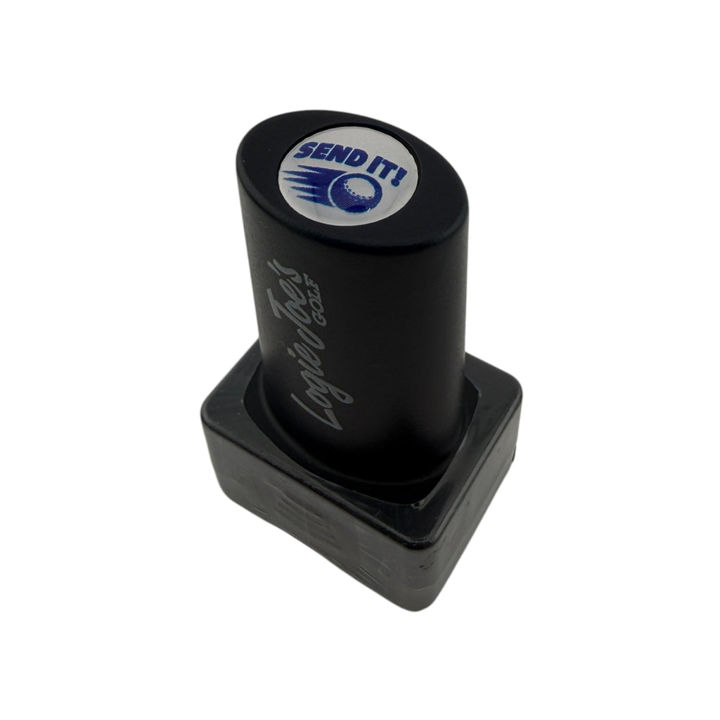 Send It Golf Ball Stamp | Quick - Dry Ink Stamper | Easy Ball Identification | Fun Golf Gift - Black Girl Golf