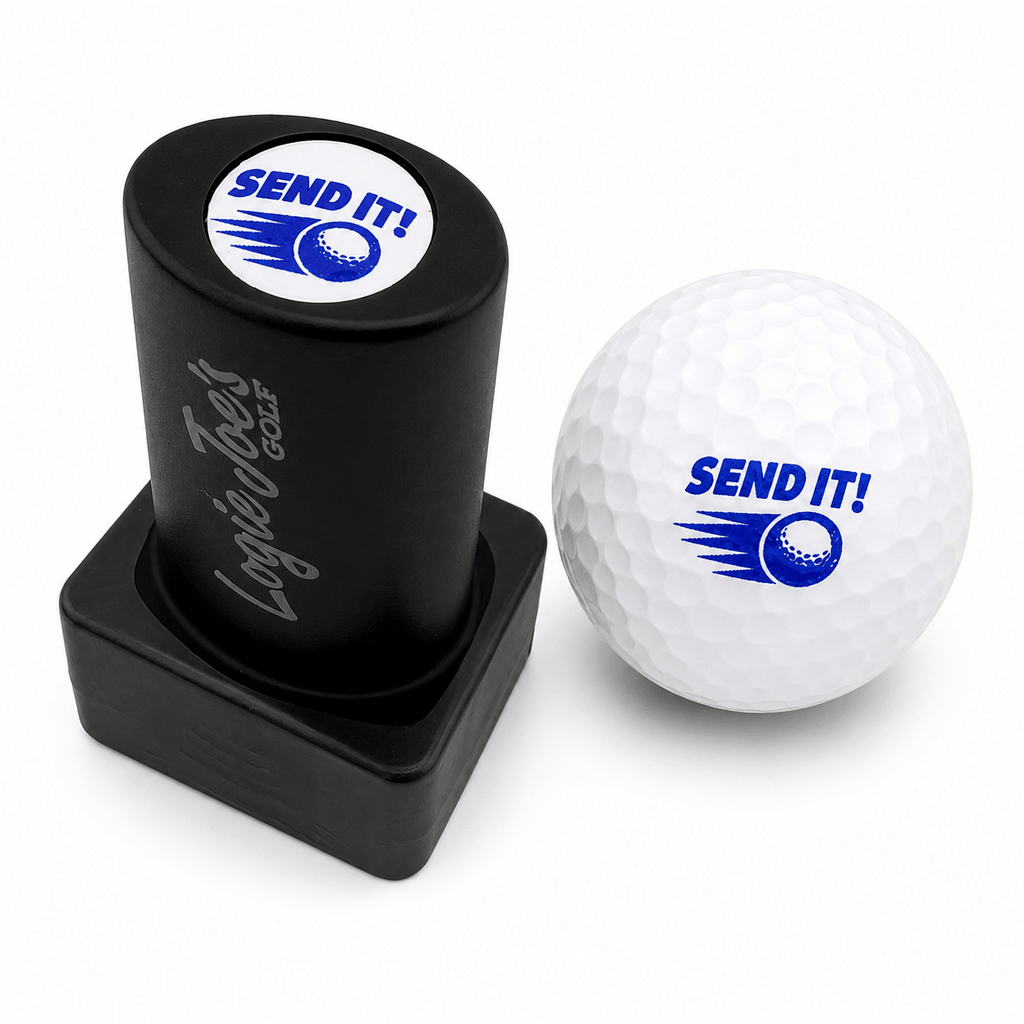 Send It Golf Ball Stamp | Quick - Dry Ink Stamper | Easy Ball Identification | Fun Golf Gift - Black Girl Golf