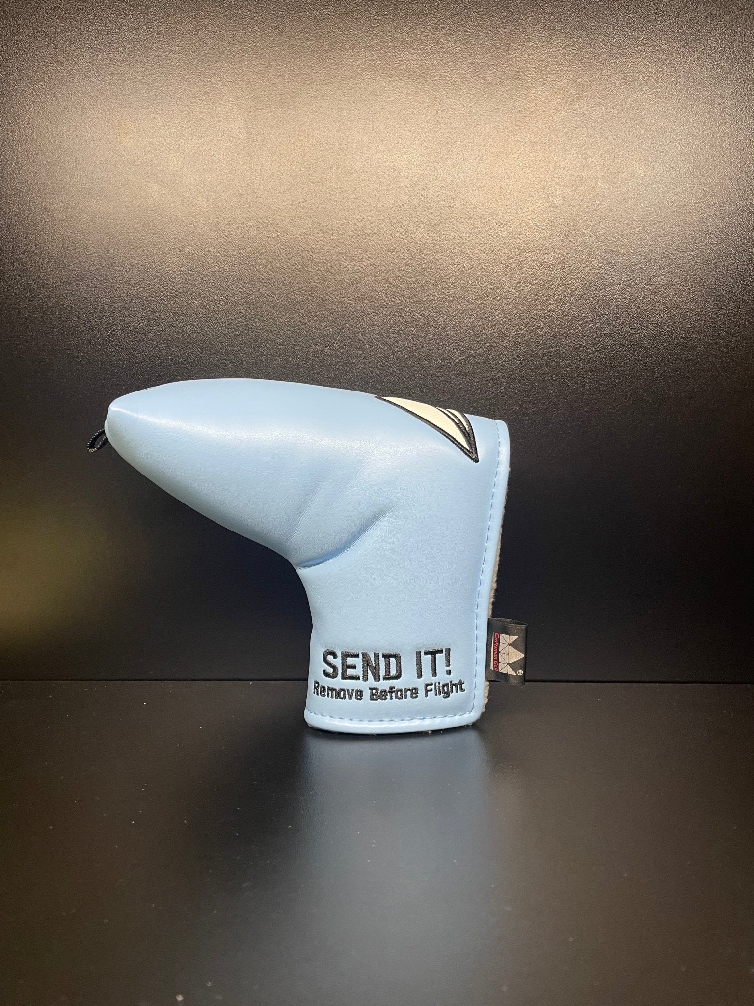 SEND IT! Remove Before Flight Blue Headcover - Black Girl Golf