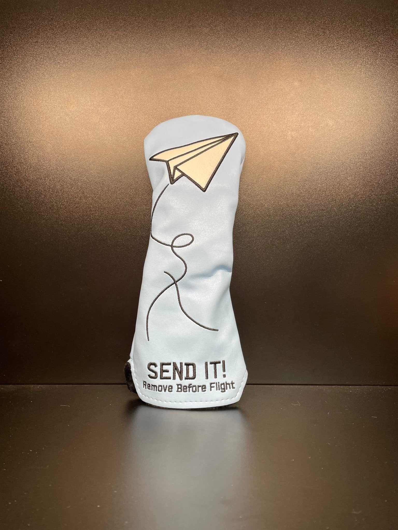SEND IT! Remove Before Flight Blue Headcover - Black Girl Golf