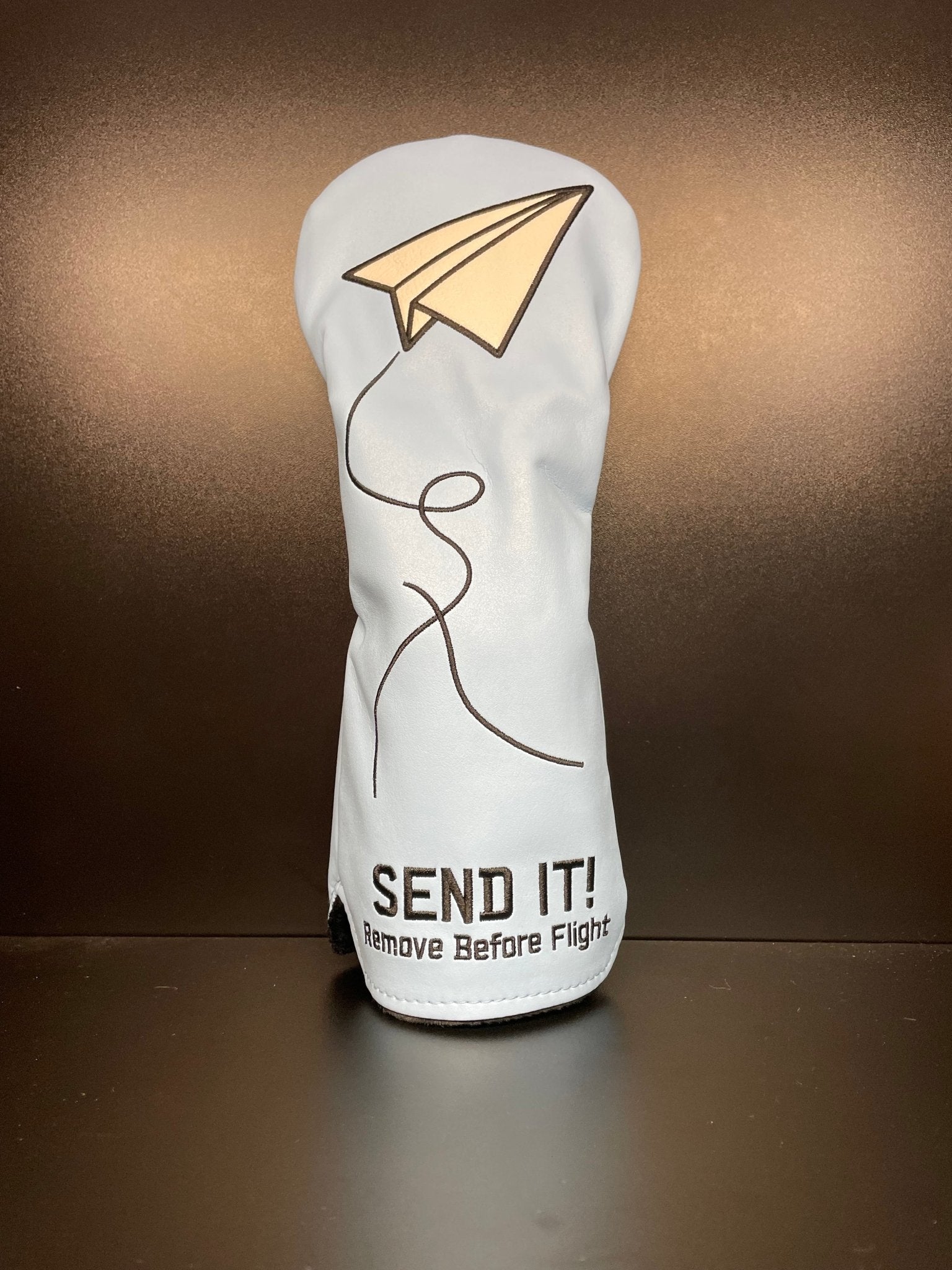 SEND IT! Remove Before Flight Blue Headcover - Black Girl Golf
