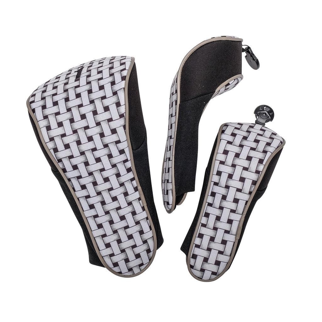 Shadow Weave Club Covers 3 Piece Set - Black Girl Golf