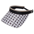 Shadow Weave Print And Solid Coil Visors - Black Girl Golf