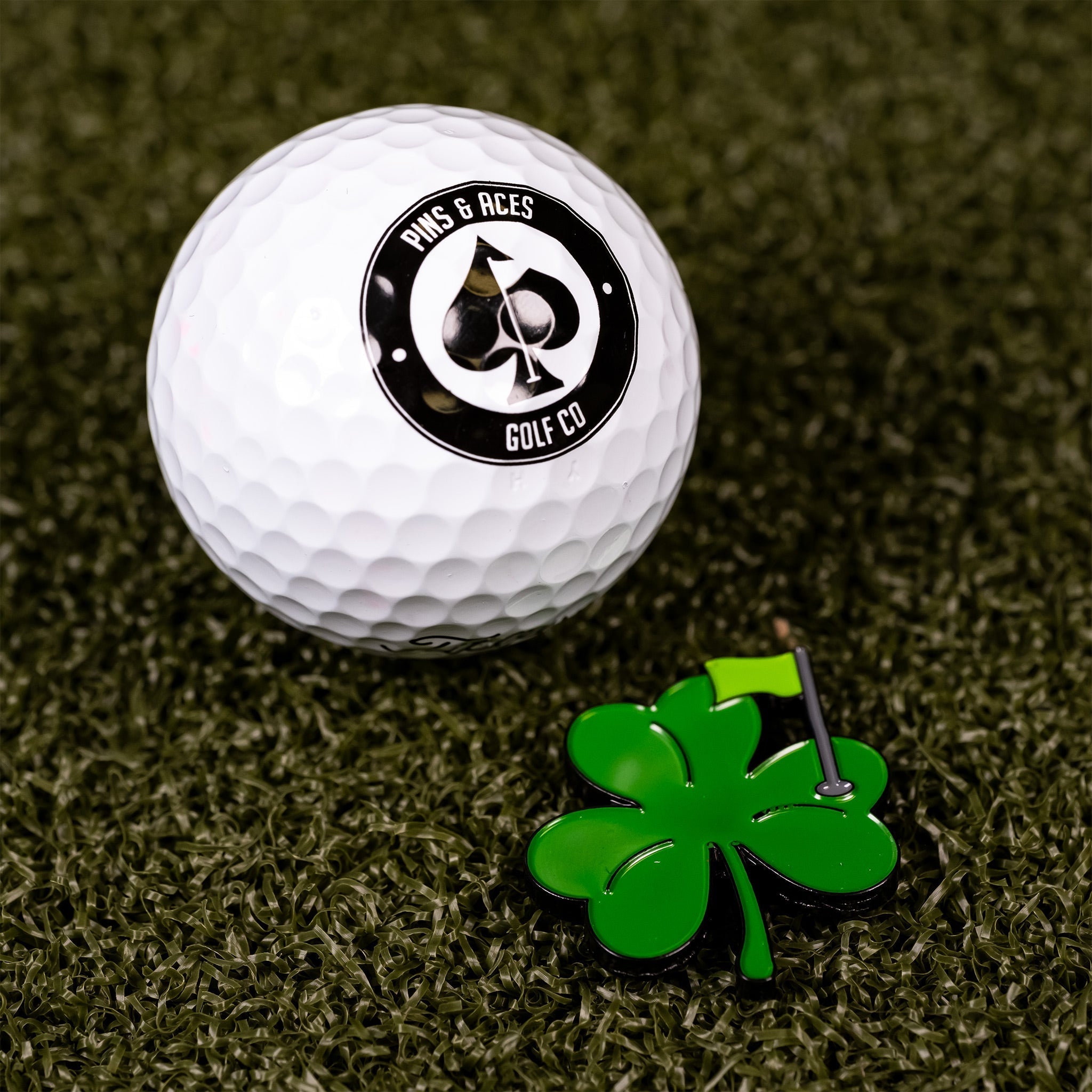 Shamrock Ball Marker - Black Girl Golf