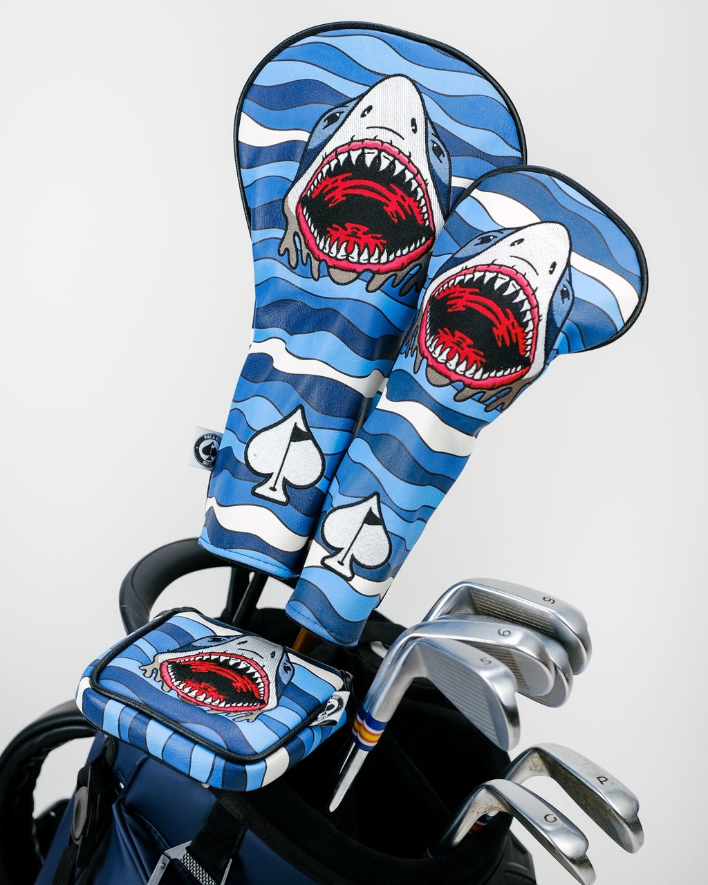 Shark Attack Driver Cover - Black Girl Golf