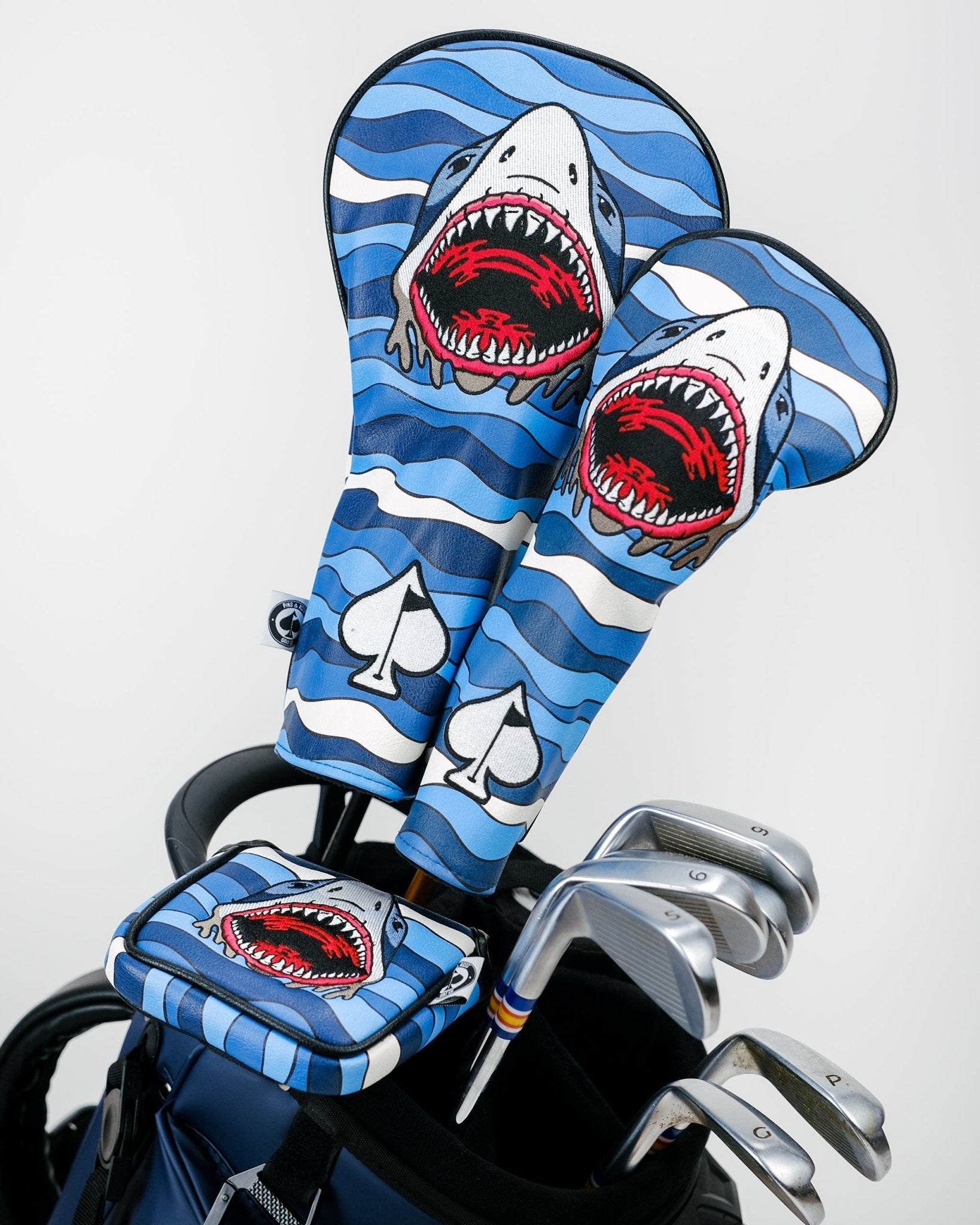 Shark Attack Driver Cover - Black Girl Golf