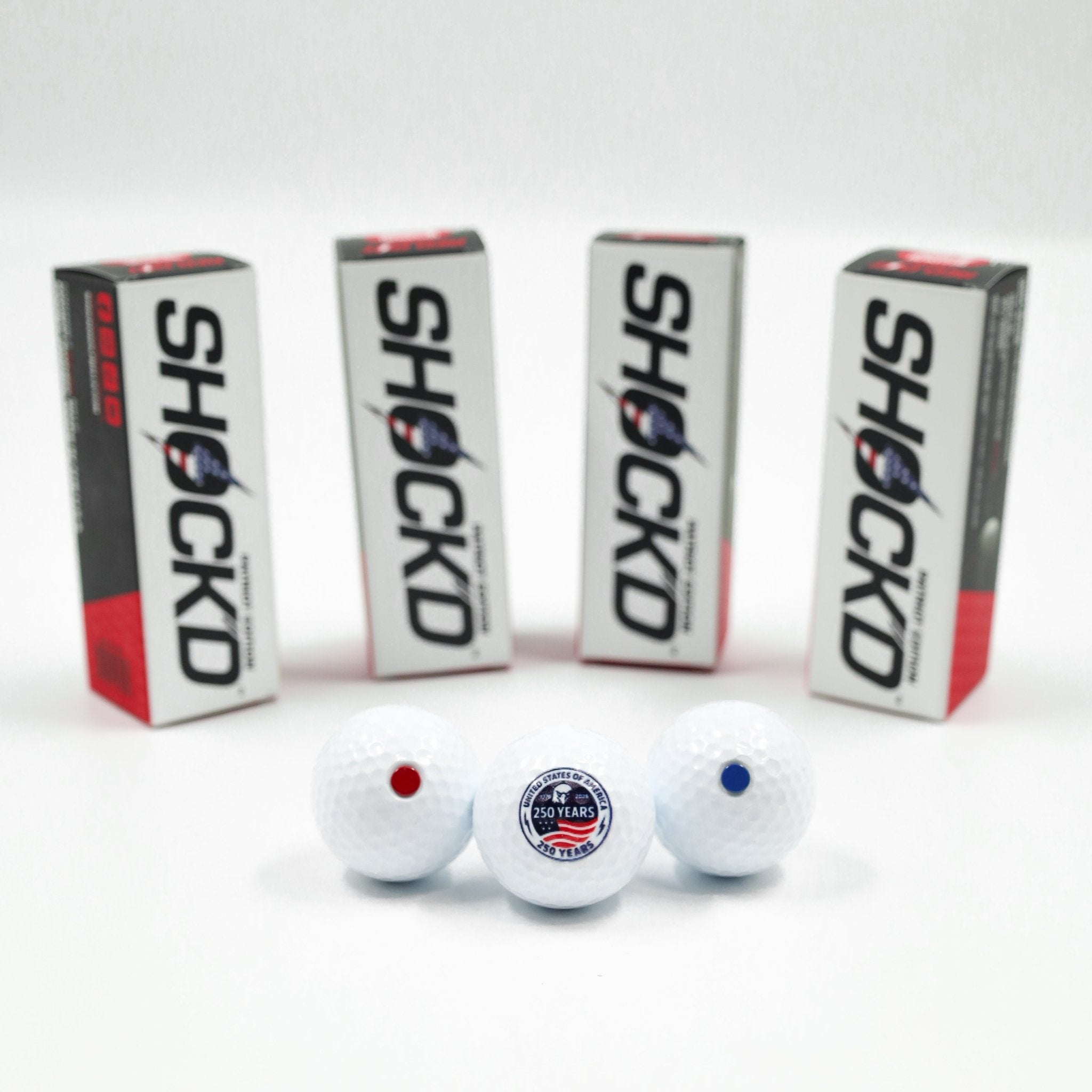 SHOCK'D Golf Balls - Patriot Edition - Black Girl Golf