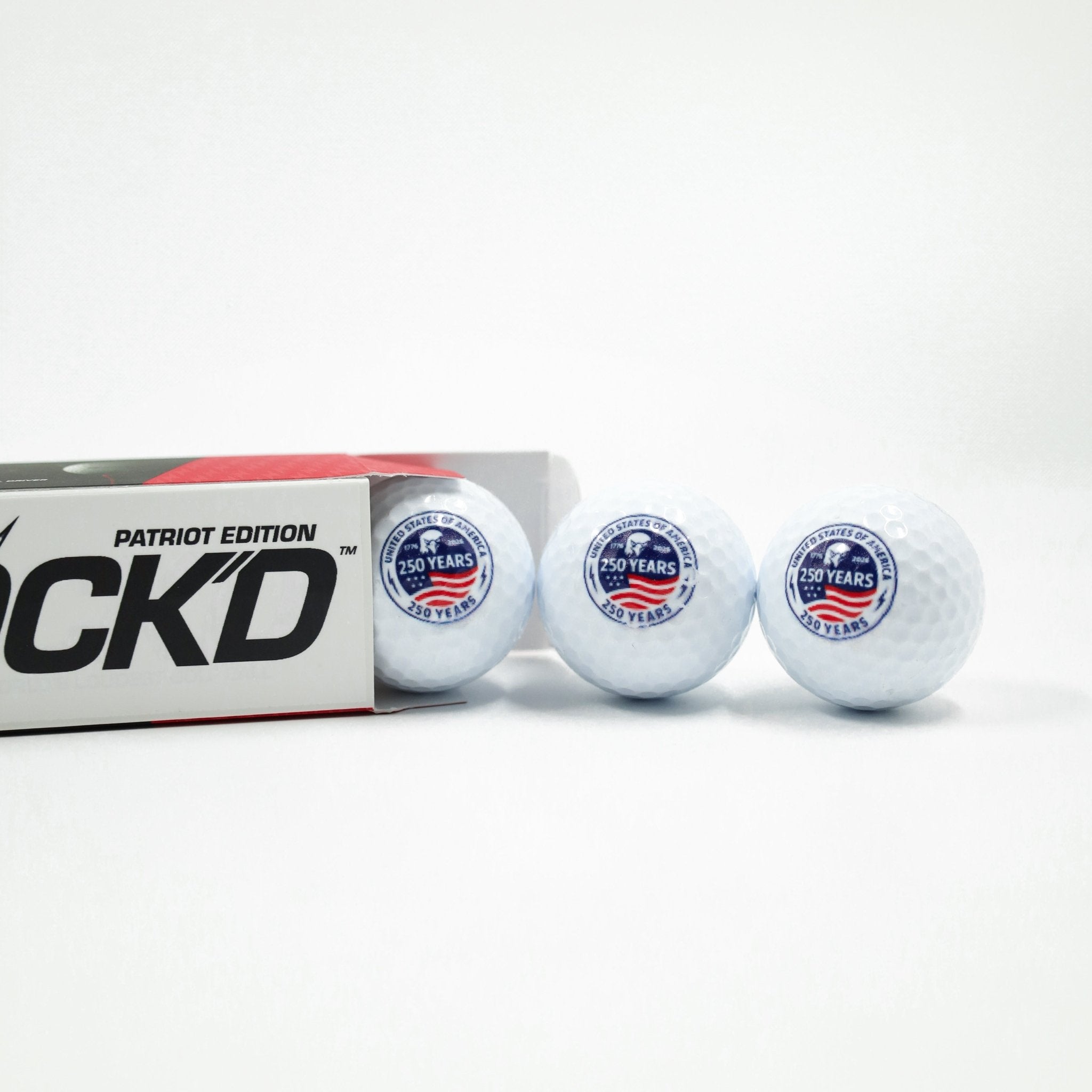 SHOCK'D Golf Balls - Patriot Edition - Black Girl Golf