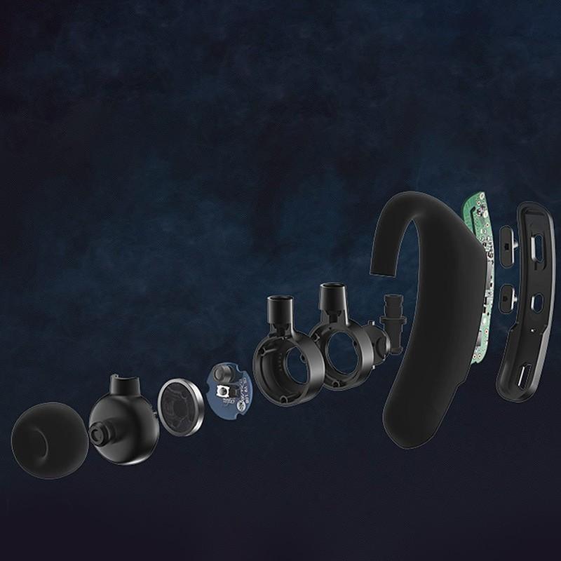 Single Ear Business Earphone Bluetooth 5.0 Sports Wireless Noise Isolating Headset Wireless Bluetooth Earpiece Hands-Free 10 Hours Playing Time Earphones With Built-in Mic For Driving Office Compatible With Smartphones - Black Girl Golf