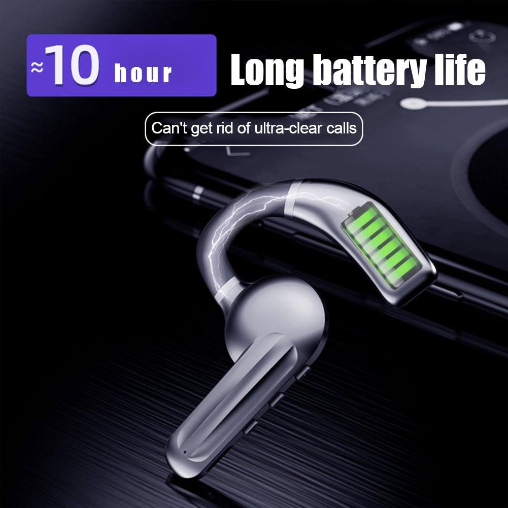 Single-Ear Sports Waterproof Car Earphone Ultra Standby Bluetooth-Compatible Headset Bone Conduction Ear Hook Headphone Sports Headphones Wired Gaming Earbuds Monitor Earphones with Mic, Stereo Sound Volume Control and Detachable Microphone - Black Girl Golf
