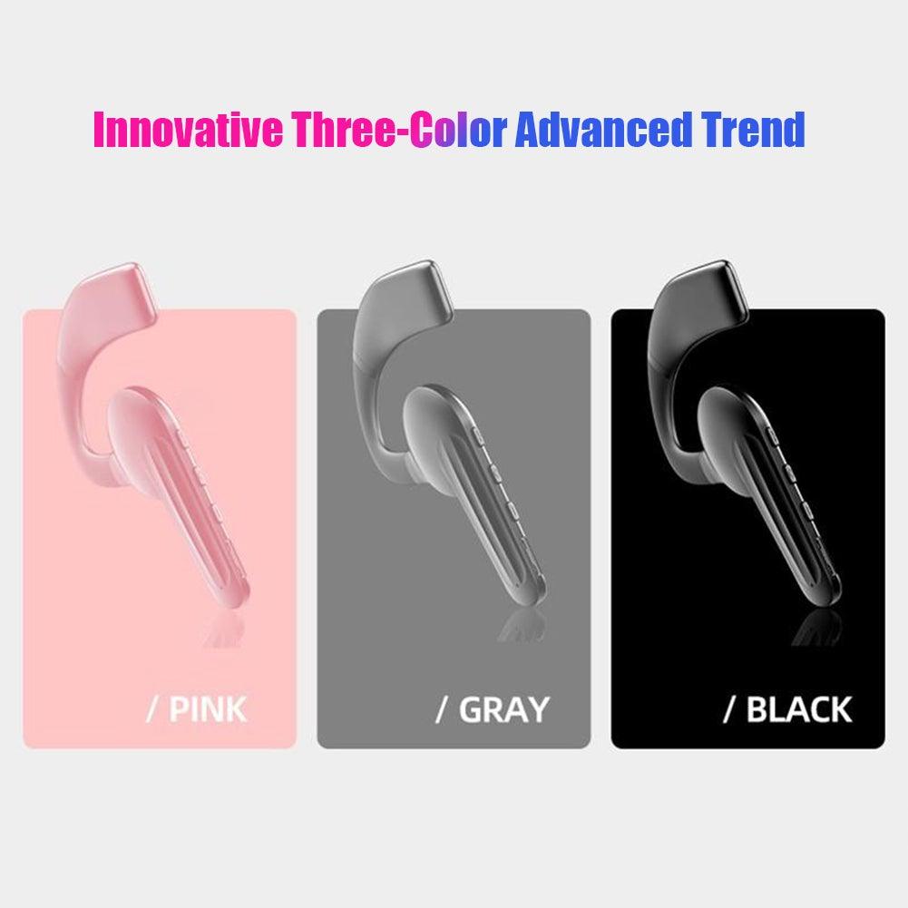 Single-Ear Sports Waterproof Car Earphone Ultra Standby Bluetooth-Compatible Headset Bone Conduction Ear Hook Headphone Sports Headphones Wired Gaming Earbuds Monitor Earphones with Mic, Stereo Sound Volume Control and Detachable Microphone - Black Girl Golf