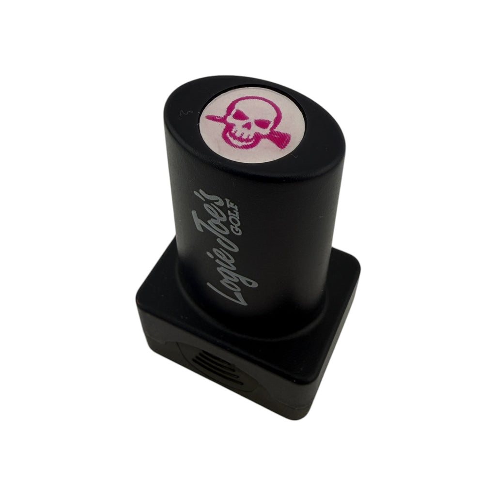 Skull Ball Stamp | Quick - Dry Ink Stamper | Easy Ball Identification | Fun Golf Gift - Black Girl Golf