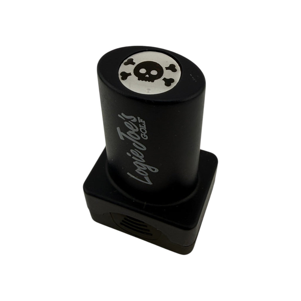 Skull & Bones Stamp | Quick - Dry Ink Stamper | Easy Ball Identification | Fun Golf Gift - Black Girl Golf