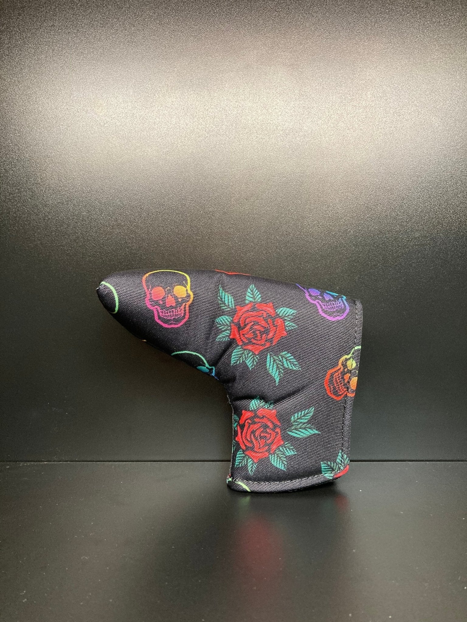 Skulls & Roses Canvas Headcover - Black Girl Golf