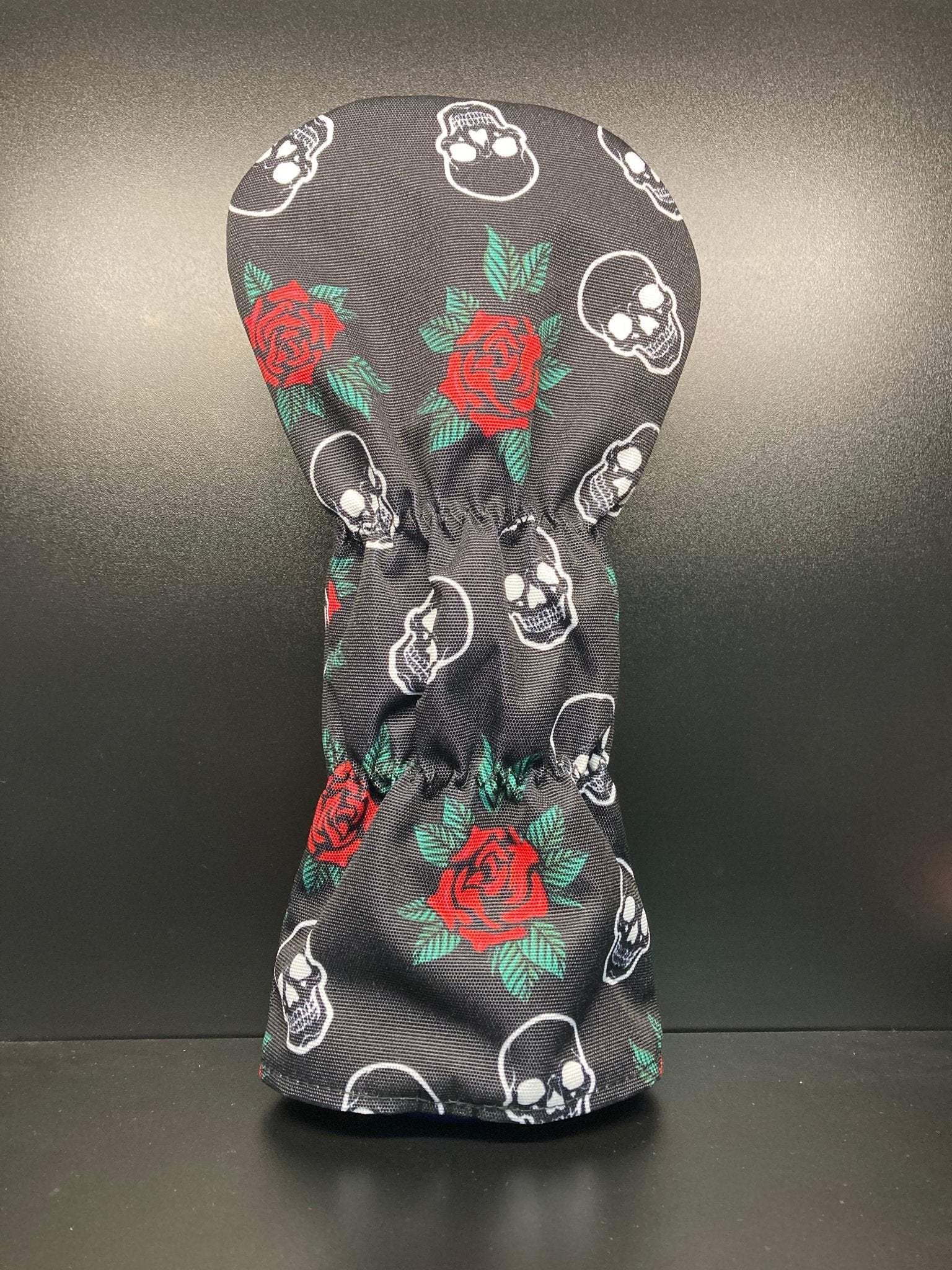 Skulls & Roses Canvas Headcover - Black Girl Golf