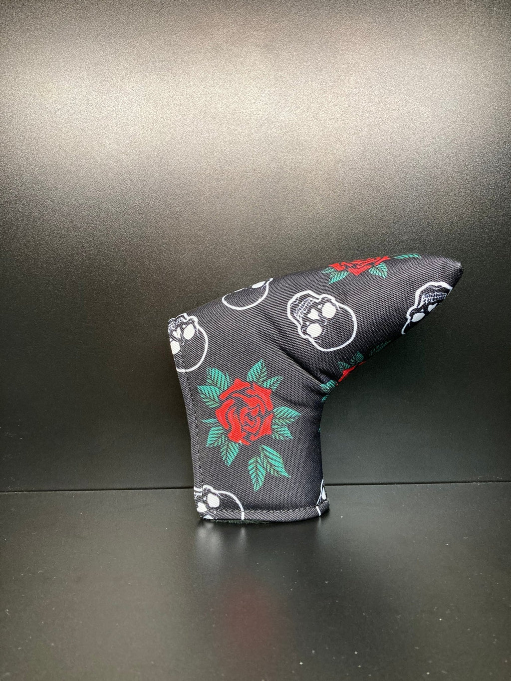 Skulls & Roses Canvas Headcover - Black Girl Golf
