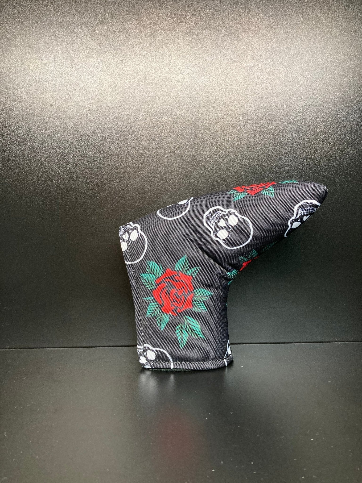 Skulls & Roses Canvas Headcover - Black Girl Golf