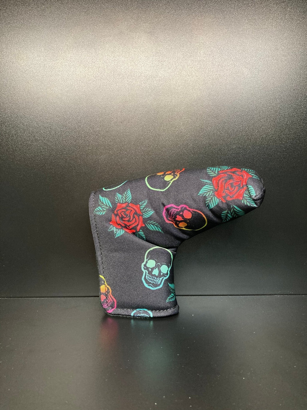Skulls & Roses Canvas Headcover - Black Girl Golf