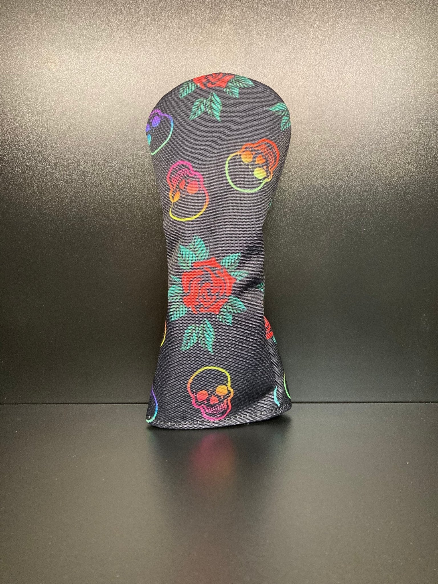 Skulls & Roses Canvas Headcover - Black Girl Golf