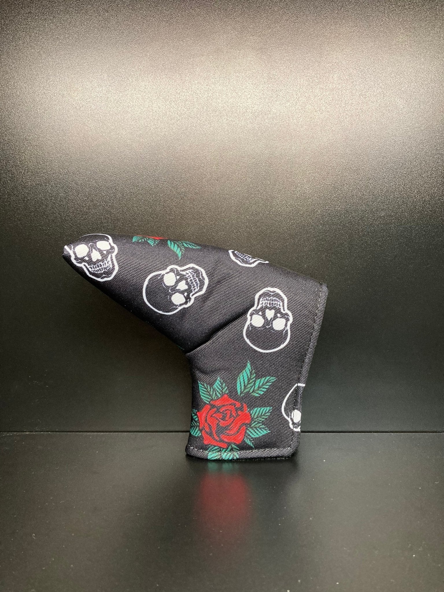 Skulls & Roses Canvas Headcover - Black Girl Golf
