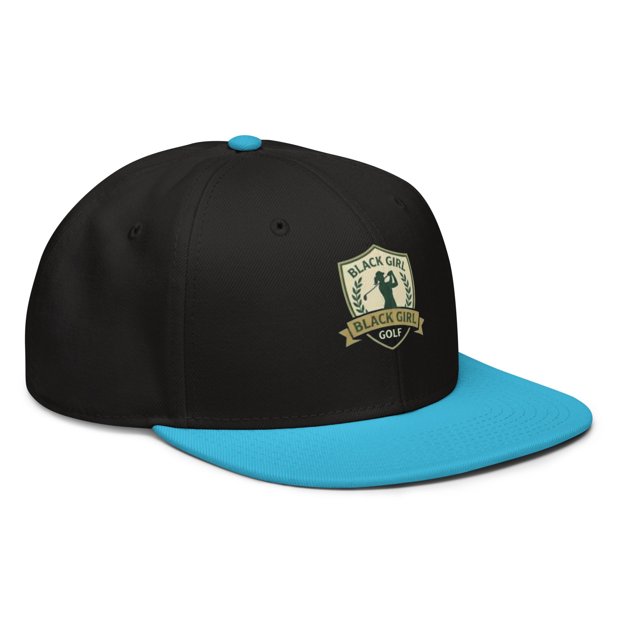 Snapback Hat - Black Girl Golf