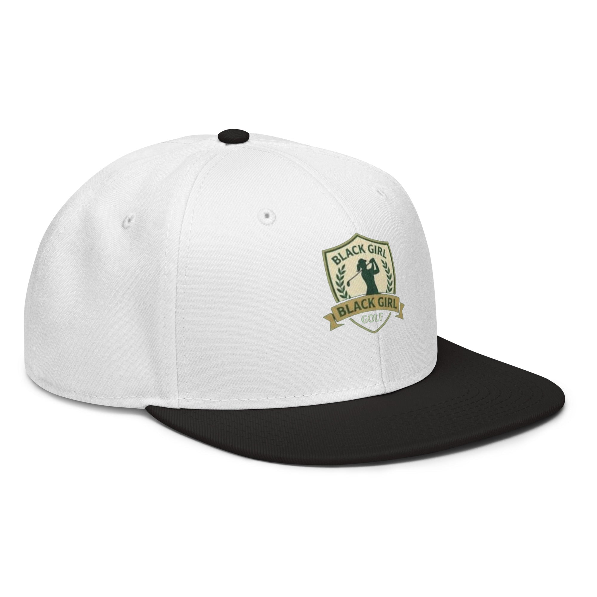 Snapback Hat - Black Girl Golf