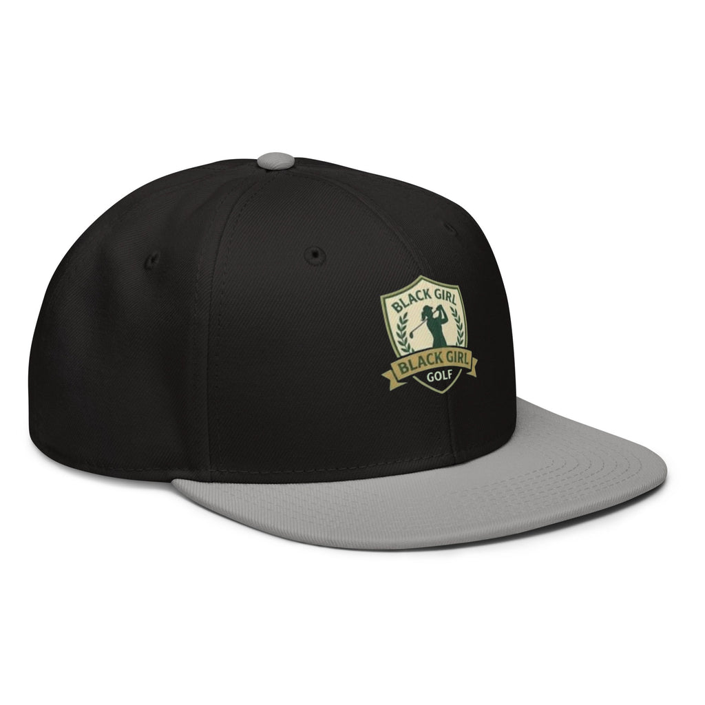 Snapback Hat - Black Girl Golf