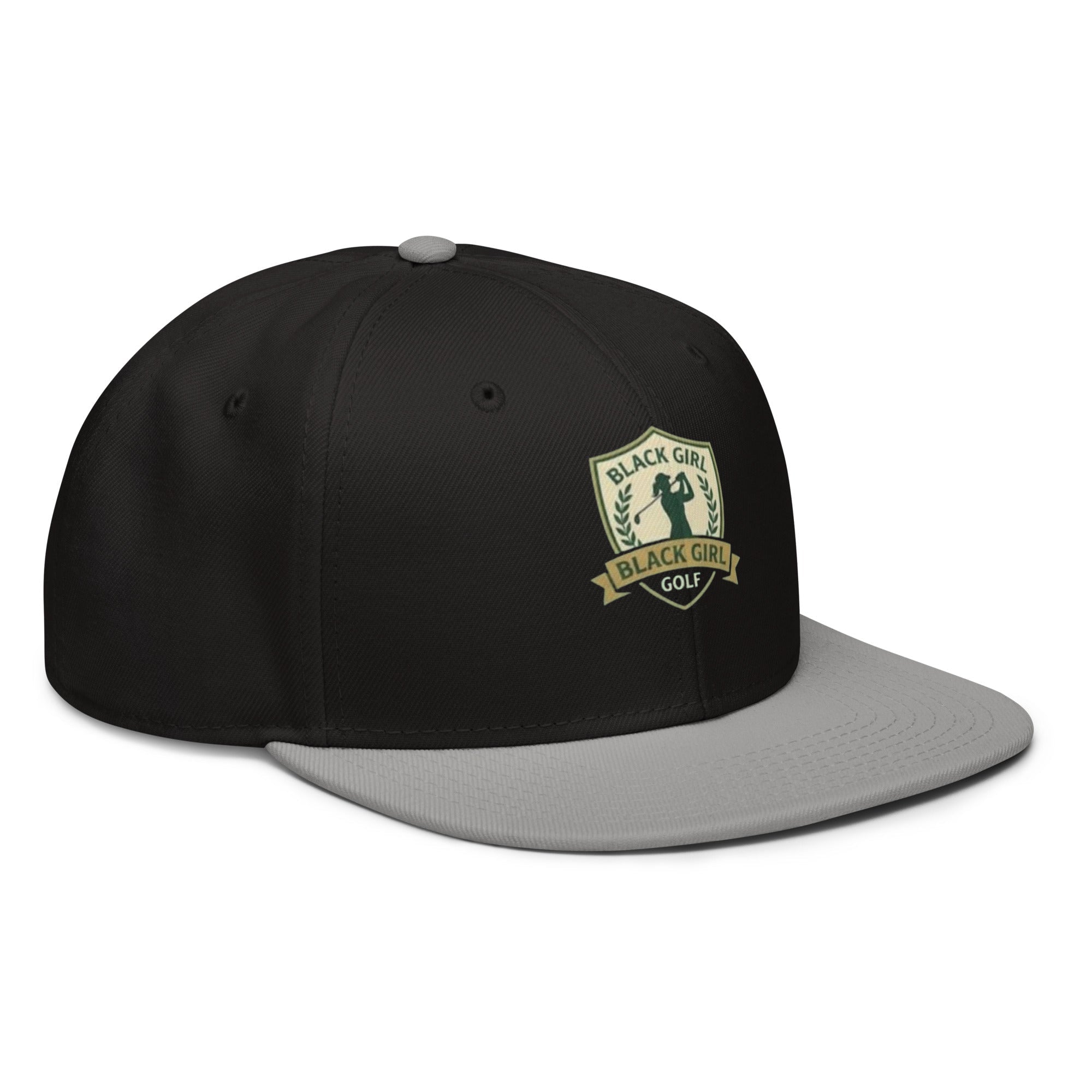 Snapback Hat - Black Girl Golf