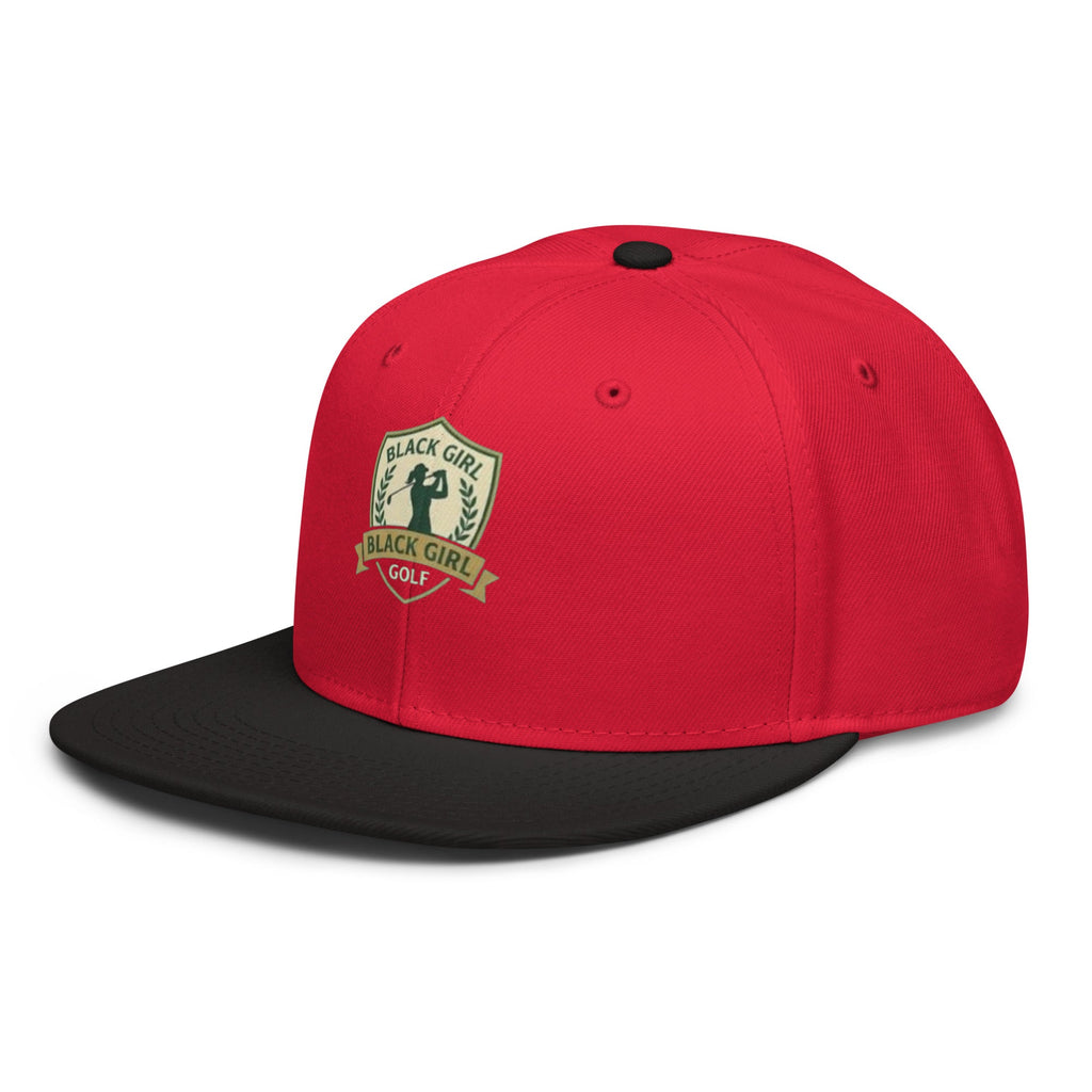 Snapback Hat - Black Girl Golf