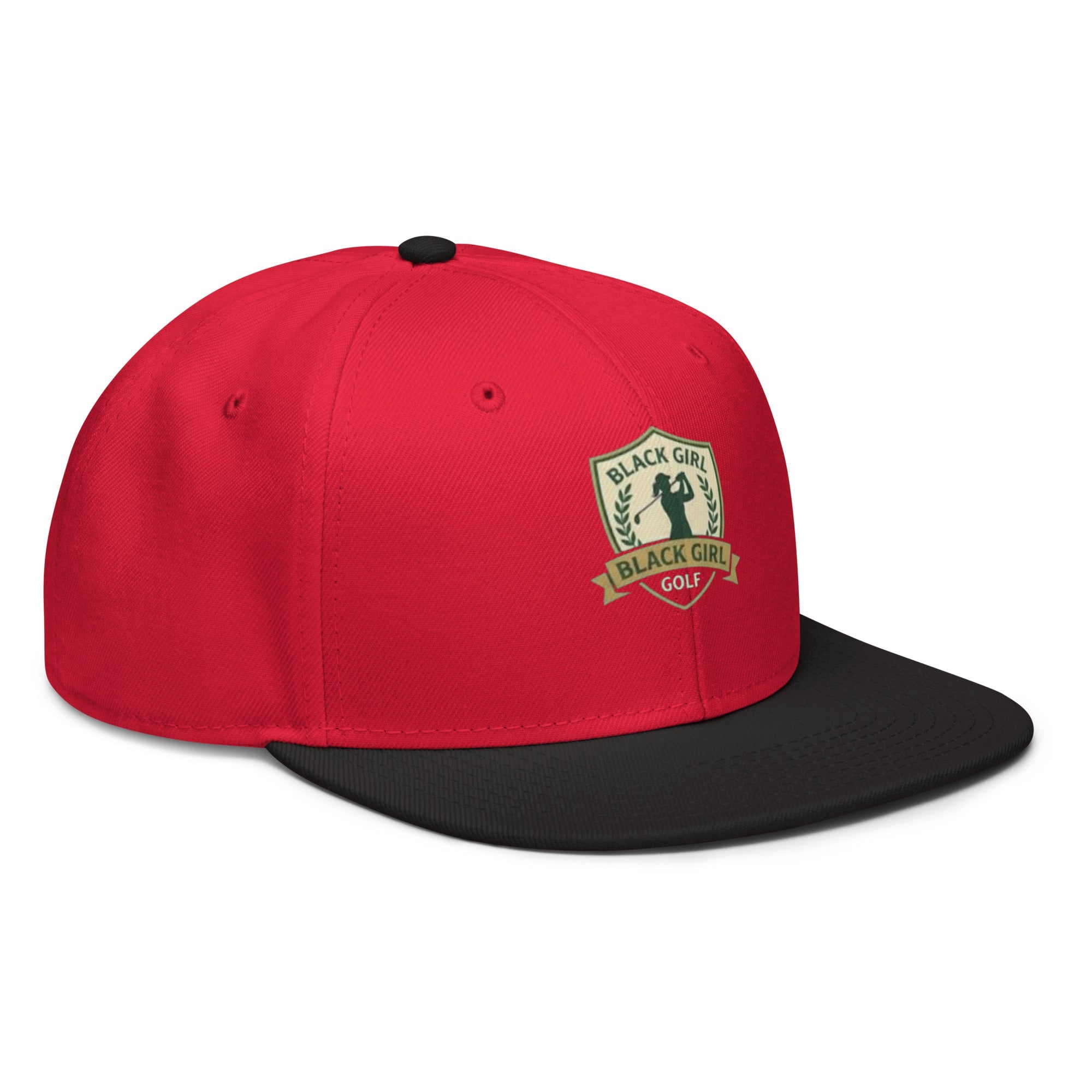 Snapback Hat - Black Girl Golf
