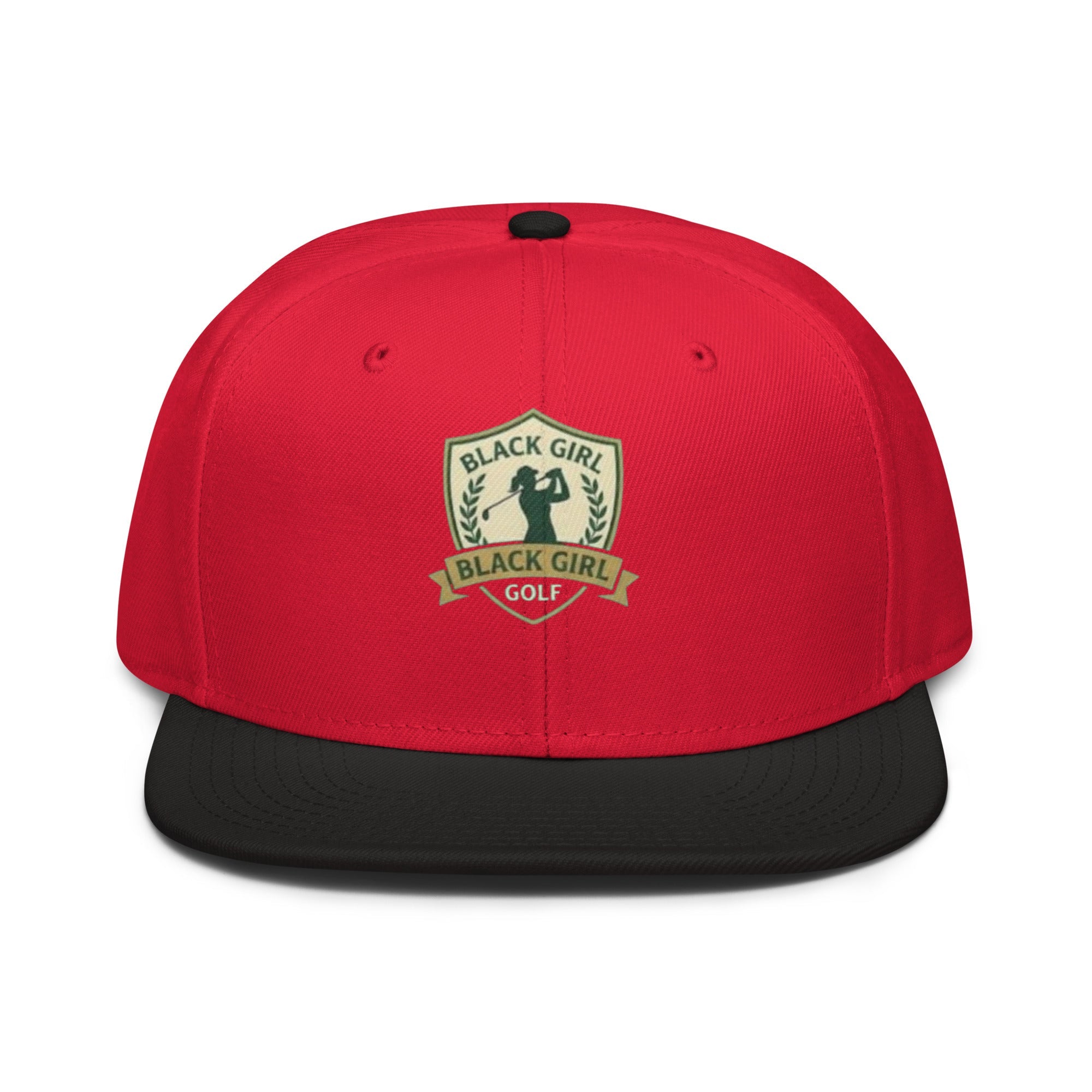 Snapback Hat - Black Girl Golf