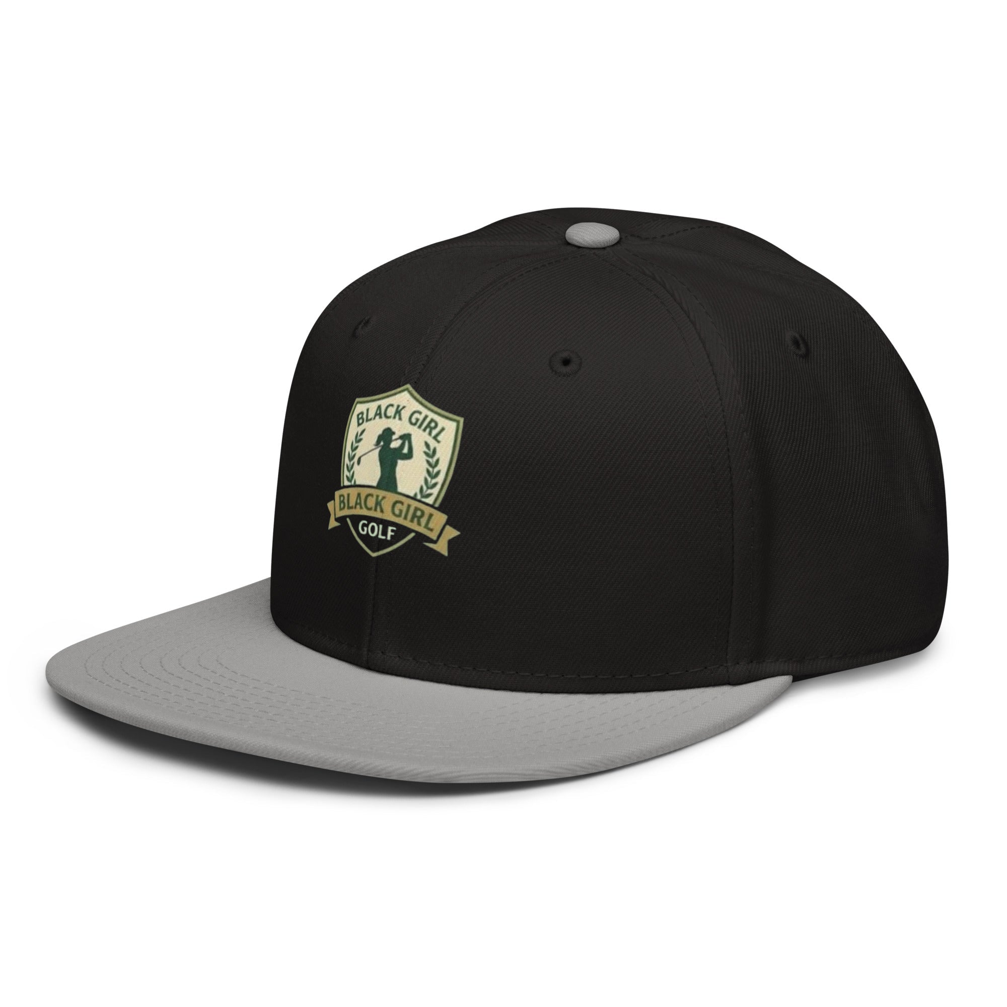 Snapback Hat - Black Girl Golf