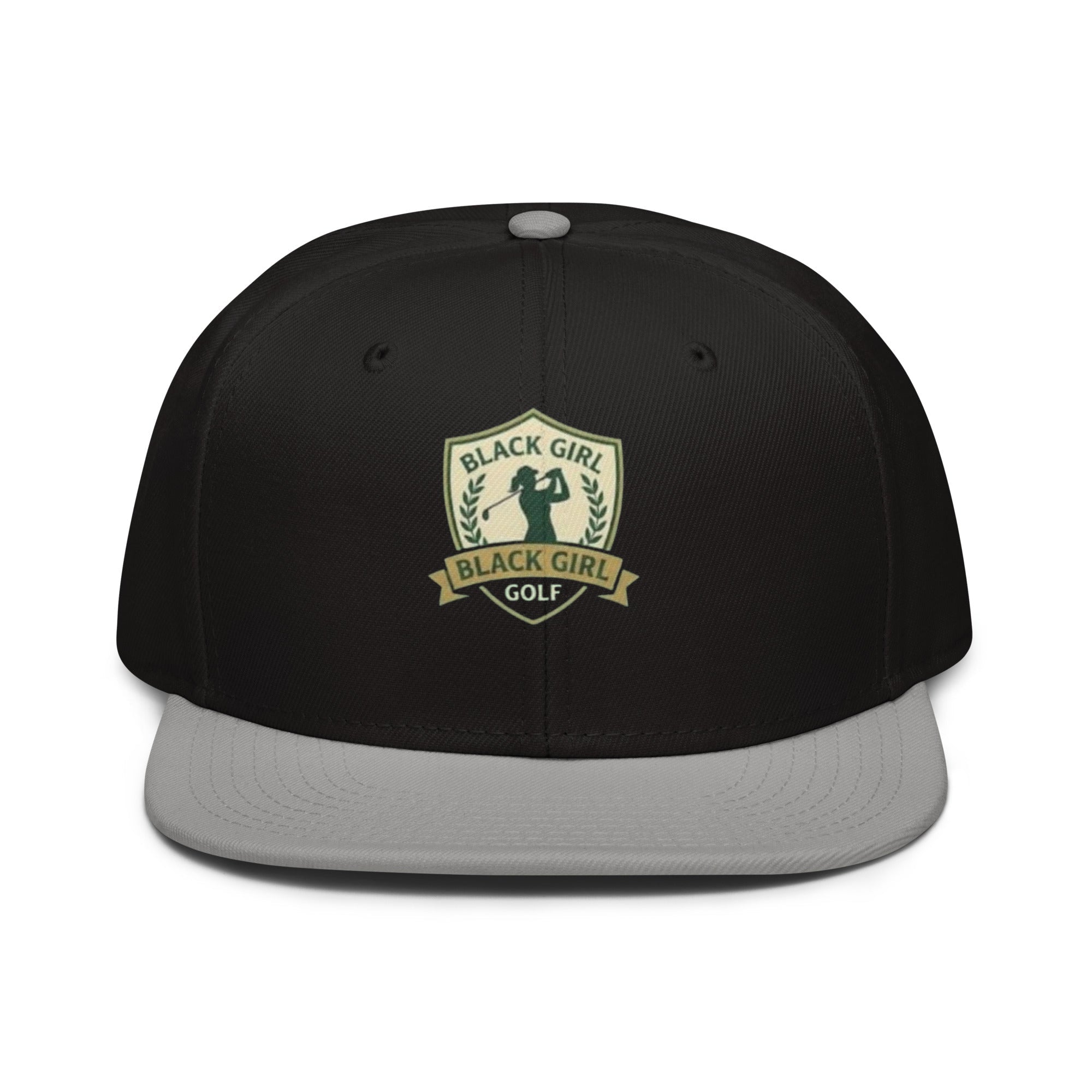 Snapback Hat - Black Girl Golf