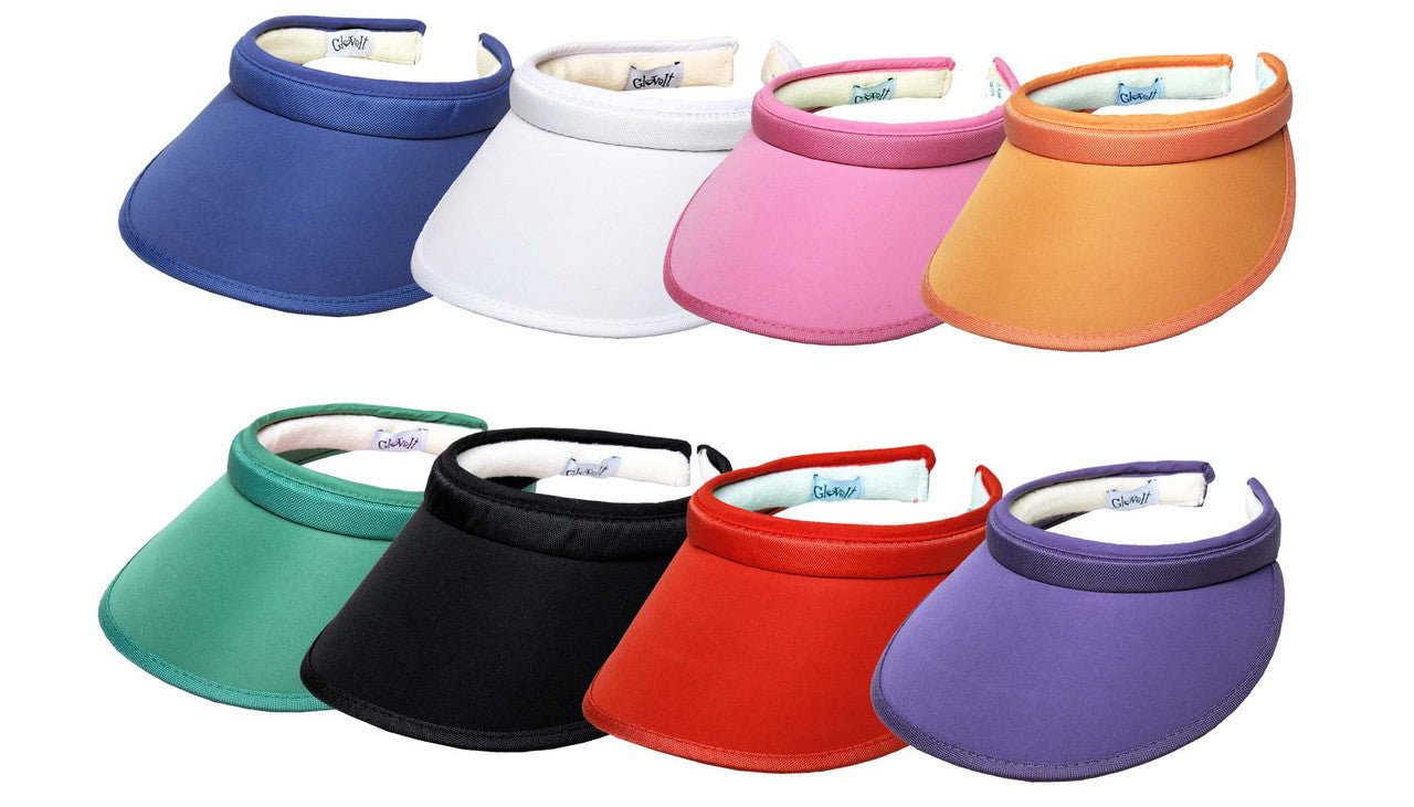 Solid Color Slide On Visor - Black Girl Golf