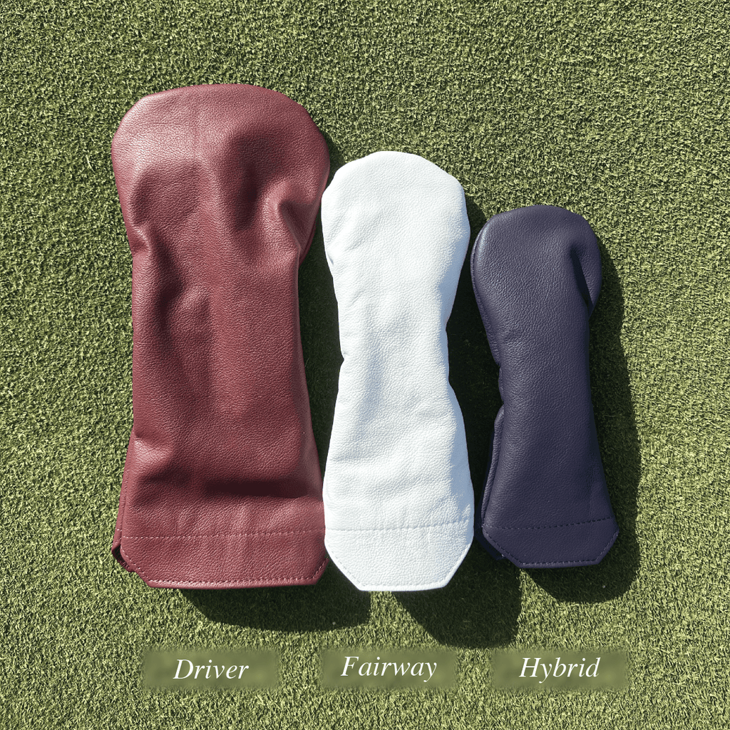 Solid Leather Headcovers - Black Girl Golf