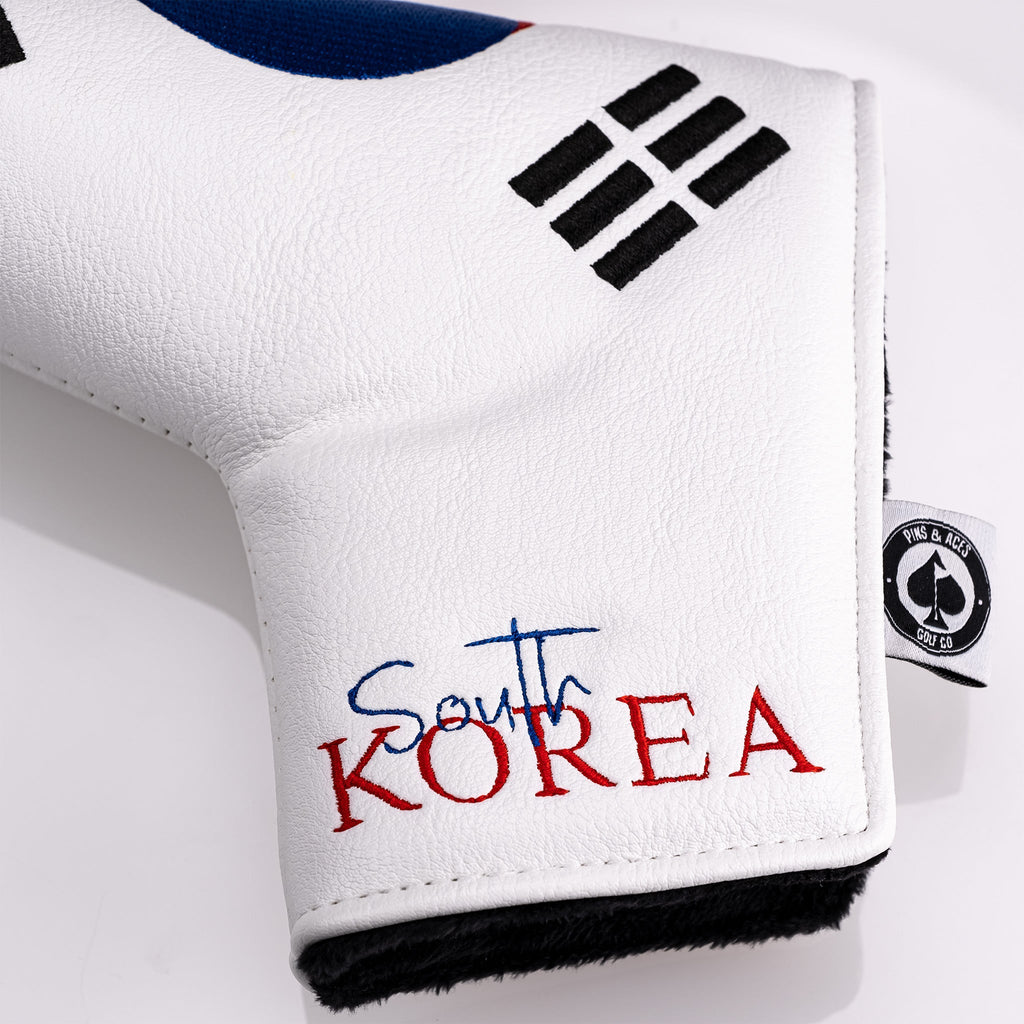 South Korea - Blade Putter Cover - Black Girl Golf