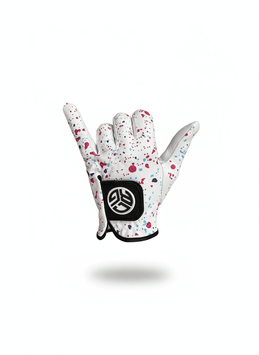Splatter CRG Golf Glove – Limited Drop| Premium Leather - Black Girl Golf