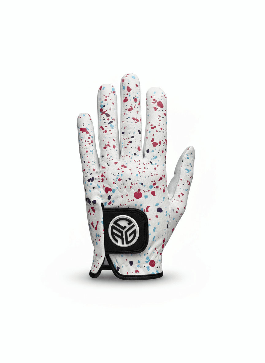 Splatter CRG Golf Glove – Limited Drop| Premium Leather - Black Girl Golf