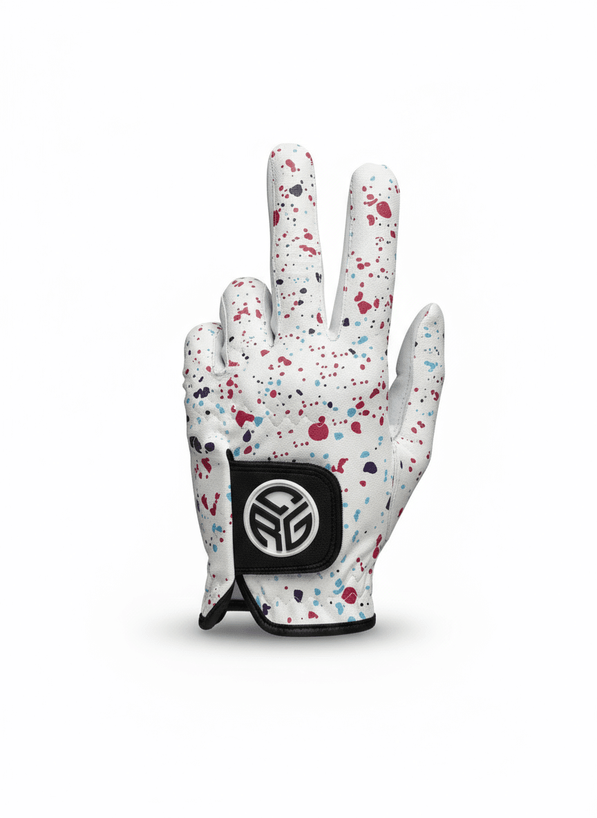 Splatter CRG Golf Glove – Limited Drop| Premium Leather - Black Girl Golf